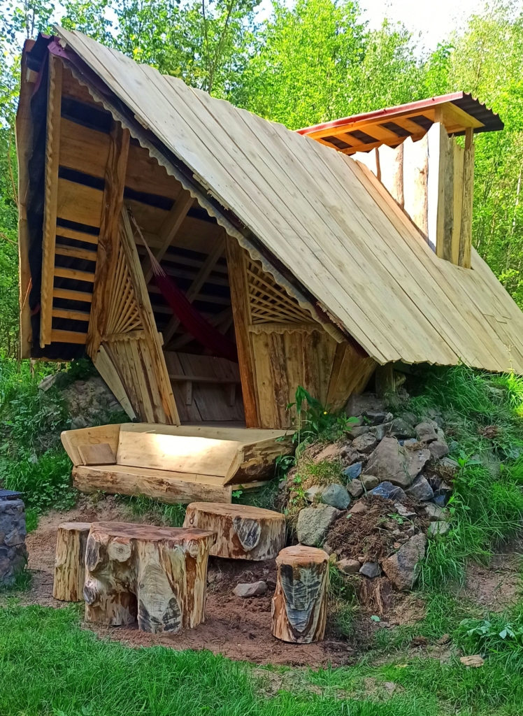 Chantier à Tiragoutte dans les Vosges